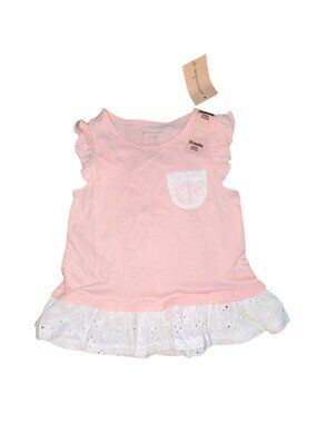 First Impressions infant/toddler girls short sleeve shirt-pink-size 18 months-NW